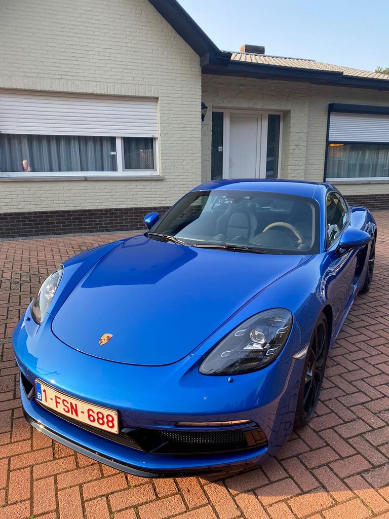 Safierblauw metalic 2018 Cayman S met sportdesign pakket, Autos, Achat, Euro 6, 2 places, 257 kW
