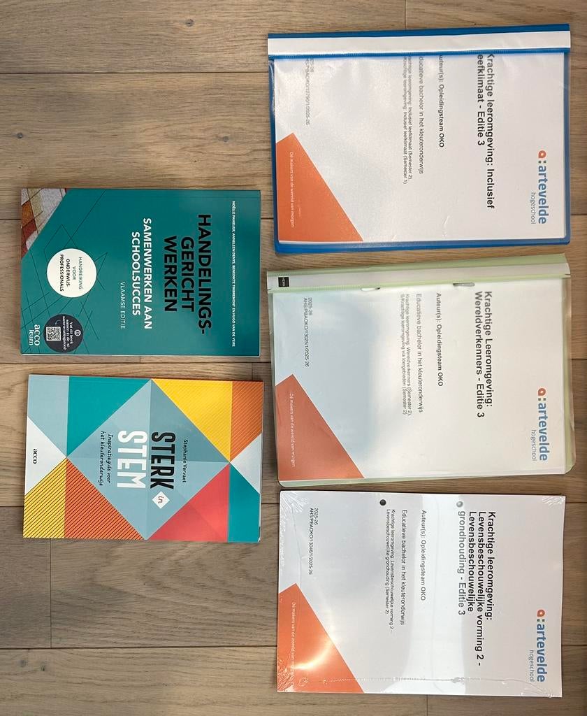Boeken 2e bach kleuteronderwijs artevelde (sem2), Boeken, Schoolboeken, Ophalen, Nieuw