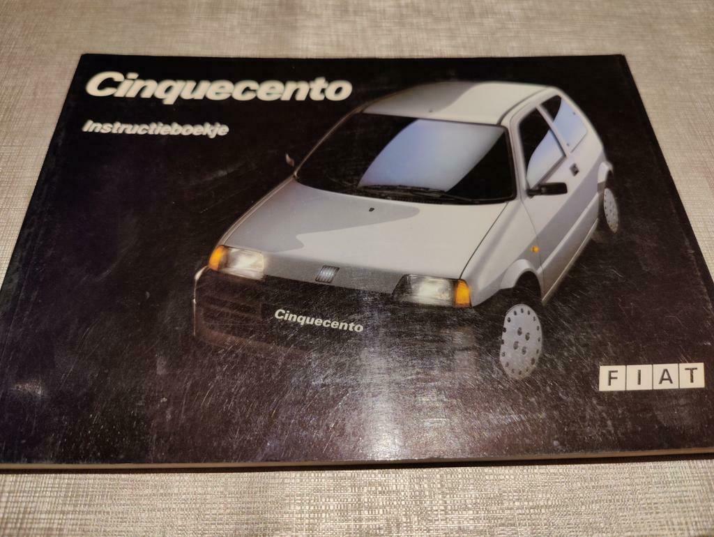 FIAT CINQUECENTO Instructieboekje, Enlèvement ou Envoi