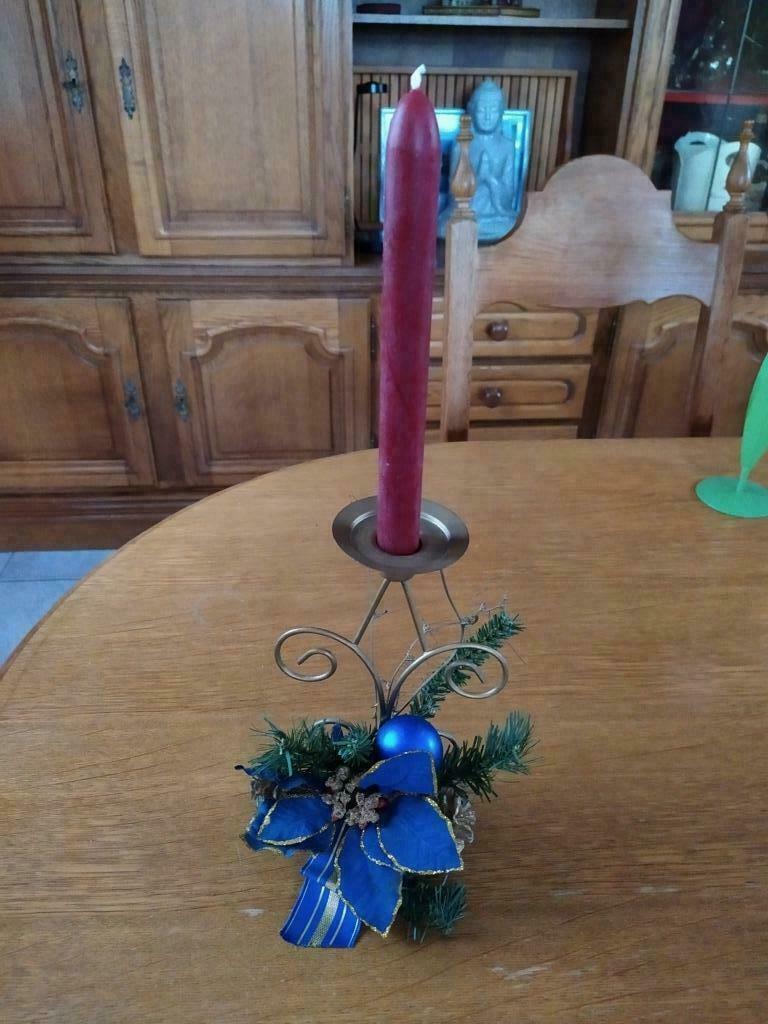 Porte bougie festif - H 21 cm, Maison & Meubles, Enlèvement ou Envoi, Bougie