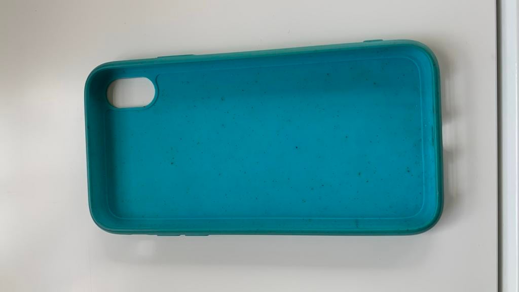 Lichtblauw hoesje, Télécoms, Téléphonie mobile | Housses, Coques & Façades | Apple iPhone, Enlèvement, Comme neuf, IPhone XR, Housse ou Sac