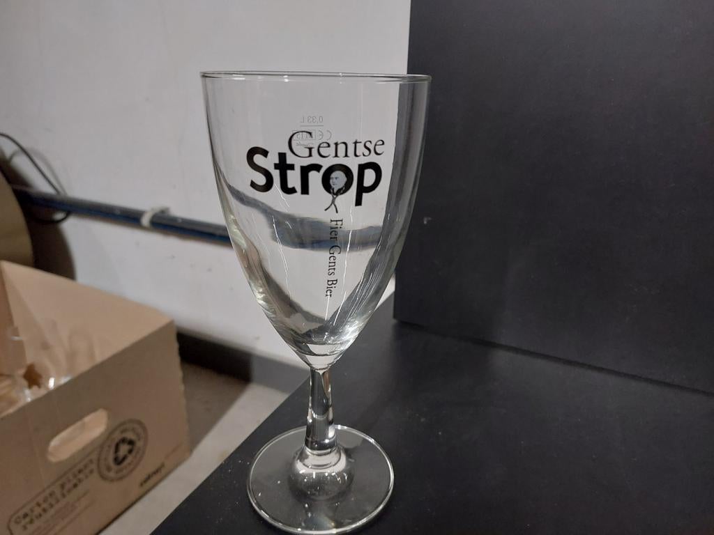 Bierglas Gentse strop, Verzamelen, Ophalen of Verzenden, Zo goed als nieuw, Bierglas