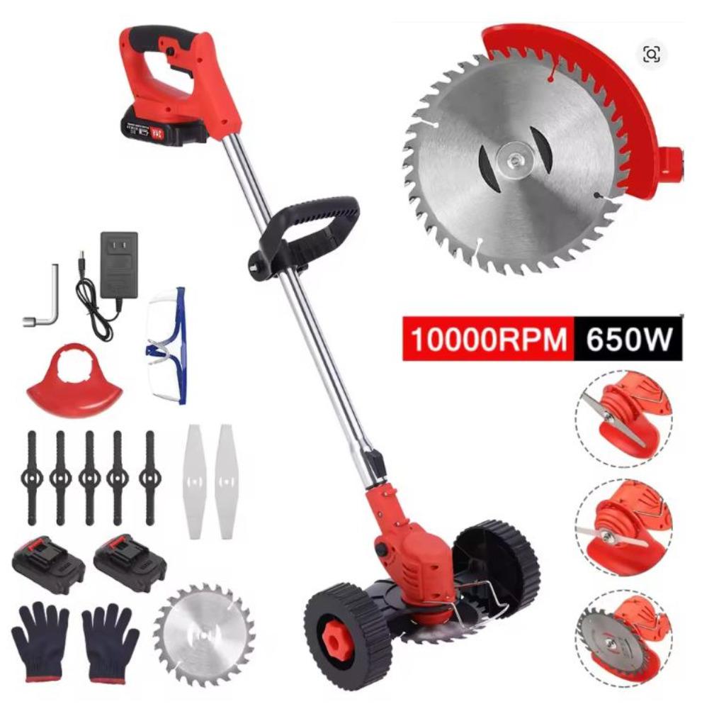 Accu Grasmaaier. Draadloze Grastrimmer. Tuintrimmer 2 Accu's, Envoi, Neuf, Batterie