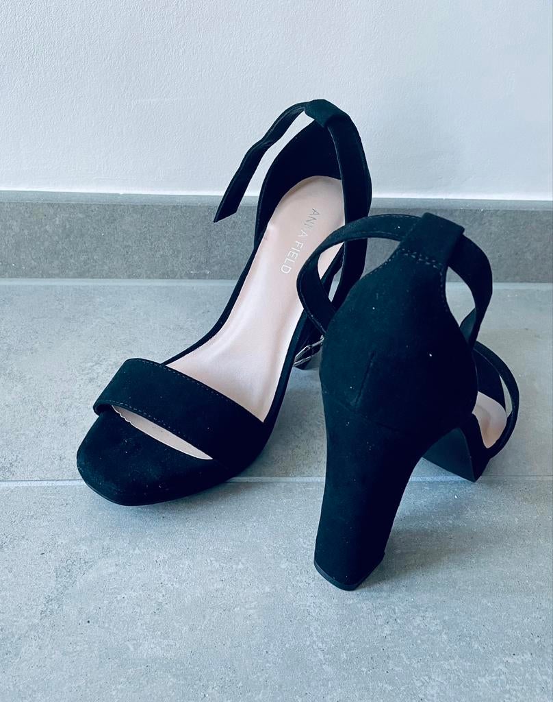 Dames - Sandalen met hoge hak - Maat 37, Zwart, Zalando, Nieuw, Sandalen of Muiltjes