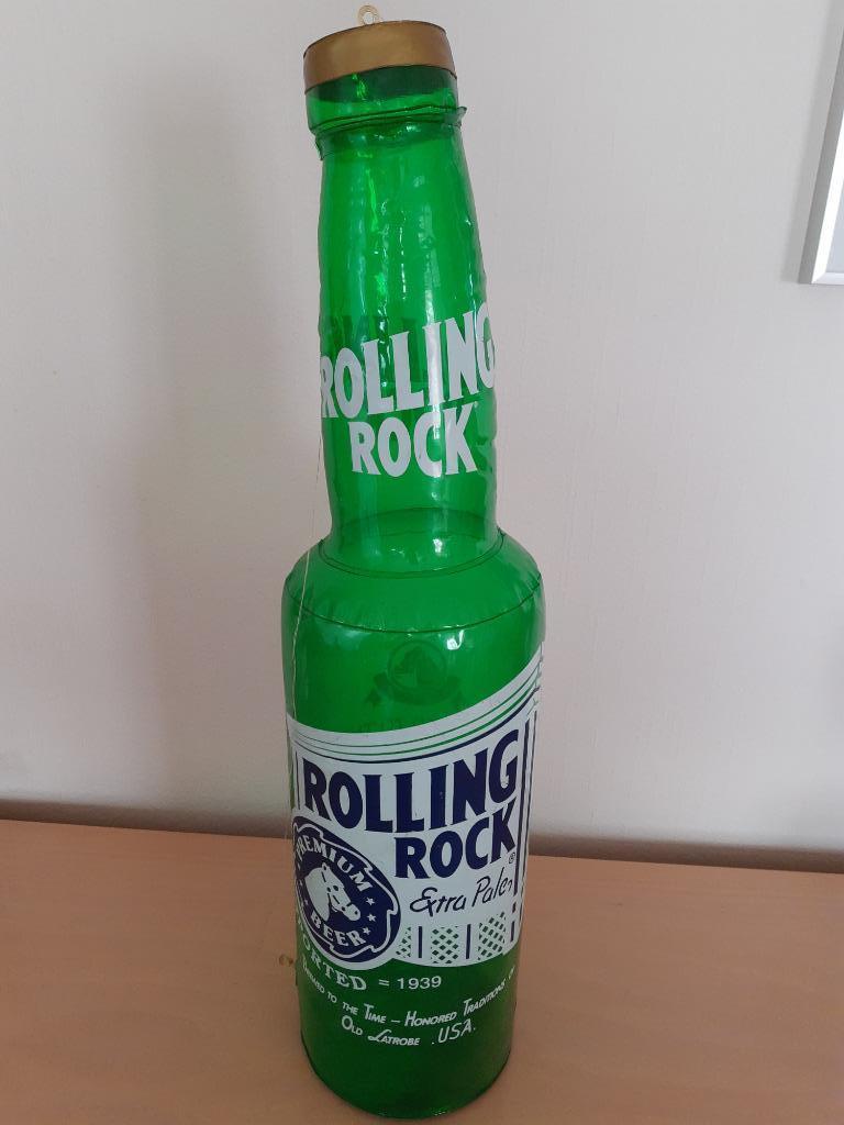 Vintage Rolling rock opblaasbare fles (60cm), Verzamelen, Merken en Reclamevoorwerpen, Ophalen of Verzenden, Gebruikt, Overige typen