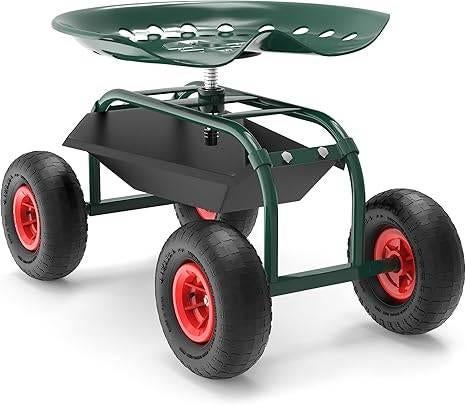 Tuinstoel op brede wielen | GRATIS LEVERING, Tuin en Terras, Tuinstoelen, Overige materialen, -, -, Nieuw