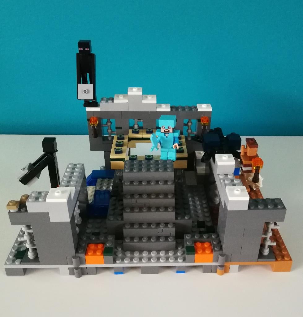 Lego Minecraft 21124' Het End portaal', Ophalen of Verzenden, Zo goed als nieuw, Complete set, Lego