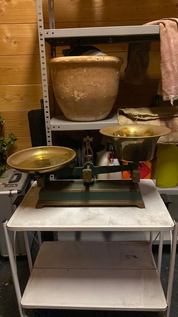 Retro weegschaal (echt koper), Electroménager, Balances, Moins de 10 kg, Analogique, 500 grammes ou plus gros, Autres types