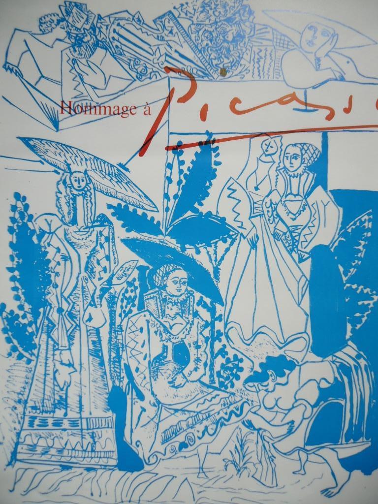 Hommage à PICASSO nr David and Bathsheba (1949) seriegrafie, Antiek en Kunst, Kunst | Litho's en Zeefdrukken, Ophalen of Verzenden