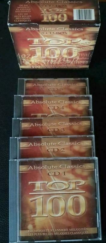5 CD top 100 musique classique, CD & DVD, Enlèvement ou Envoi, Comme neuf, Coffret