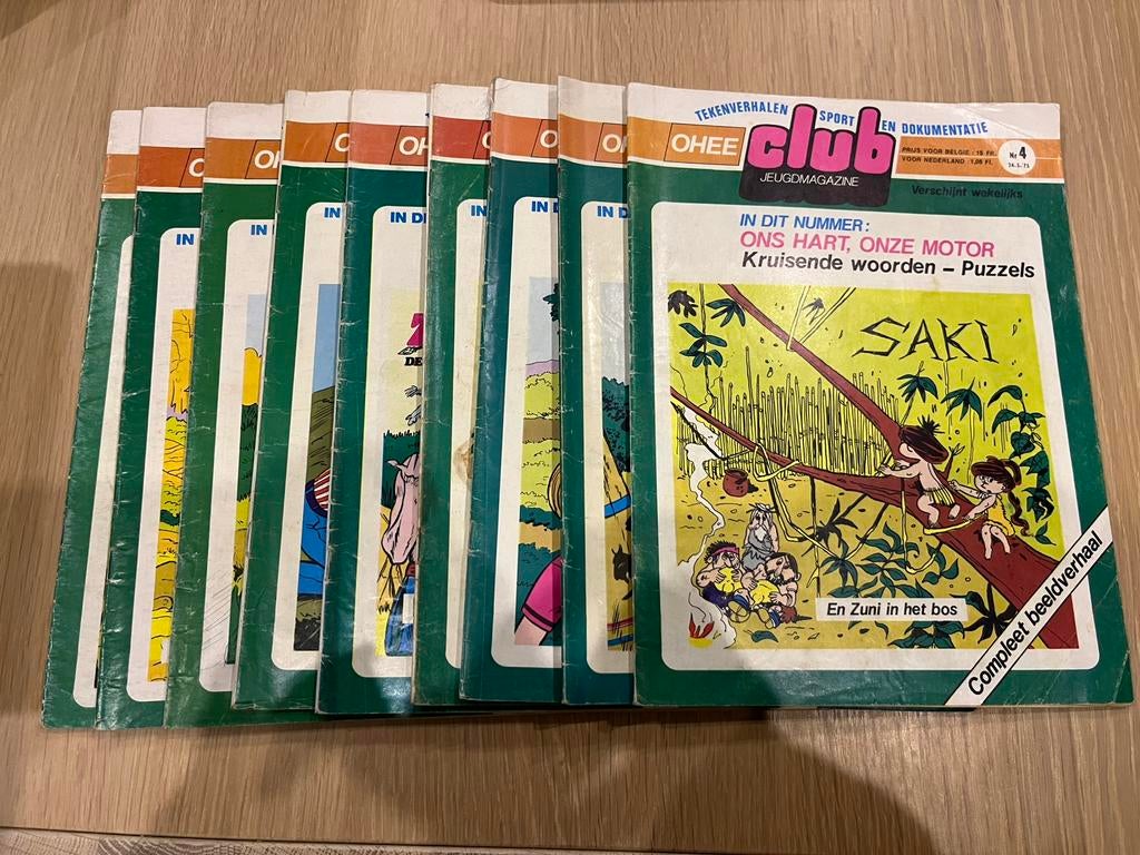 Ohee club jeugdmagazine - 4,5,6,8,19,26,49,57 en 62, Boeken, Meerdere stripboeken, Ophalen of Verzenden