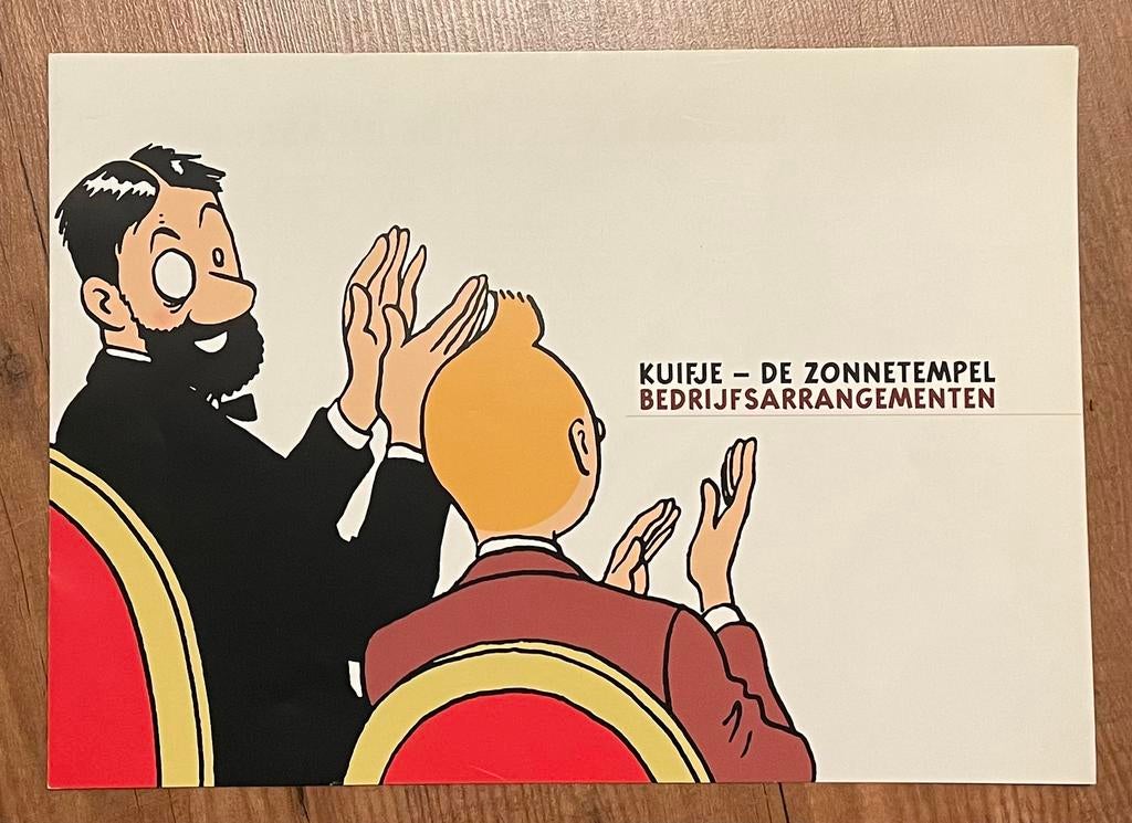Kuifje - De Zonnetempel musical - Folder Bedrijfsarrangement, Ophalen of Verzenden, Kuifje, Nieuw