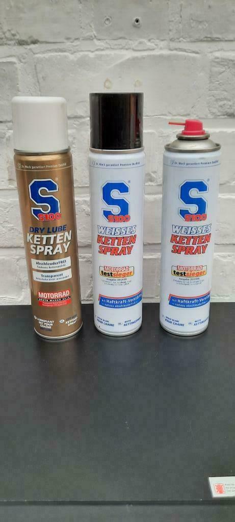 3 Volle bussen Ketting Spray  voor motoren  + 1l Coolant, Enlèvement ou Envoi, Neuf