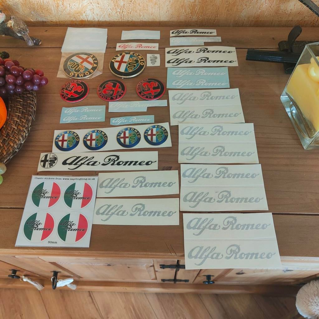 Stickers en emblemen alfa romeo, Enlèvement ou Envoi