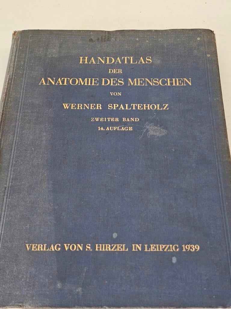 Handatlas der Anatomie des Menschen" van Werner Spalteholz,, Enlèvement ou Envoi, Comme neuf