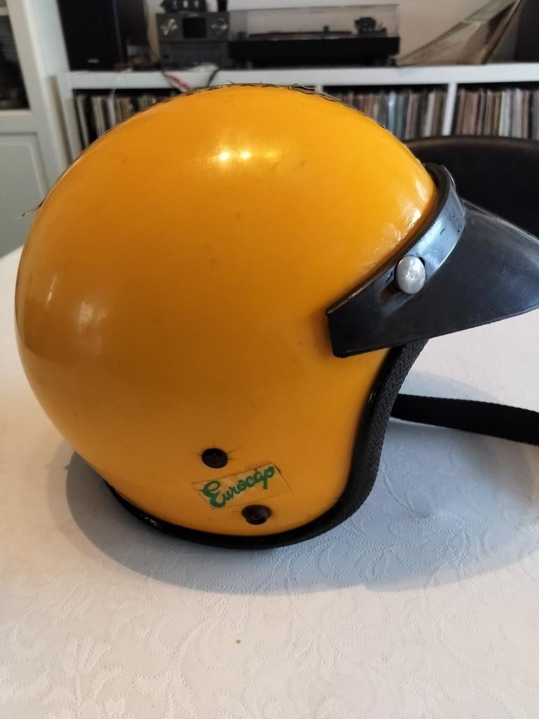Retro brommer-BMX helm jaren 70 in goede staat, Fietsen en Brommers, Ophalen of Verzenden, Zo goed als nieuw