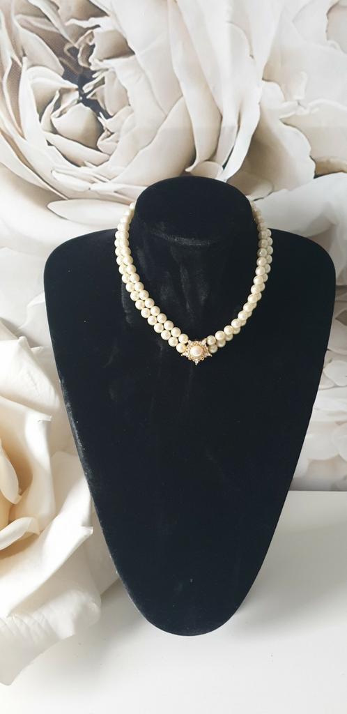 Vintage Dior parelketting, Ophalen of Verzenden, Gebruikt