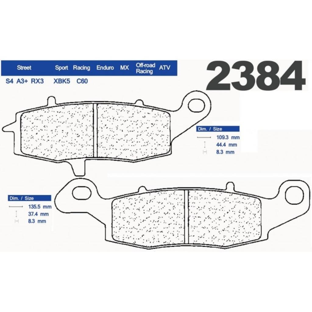 PROMO -54% - Plaquettes de frein Carbone Lorraine 2384 A3+, Enlèvement ou Envoi, Neuf