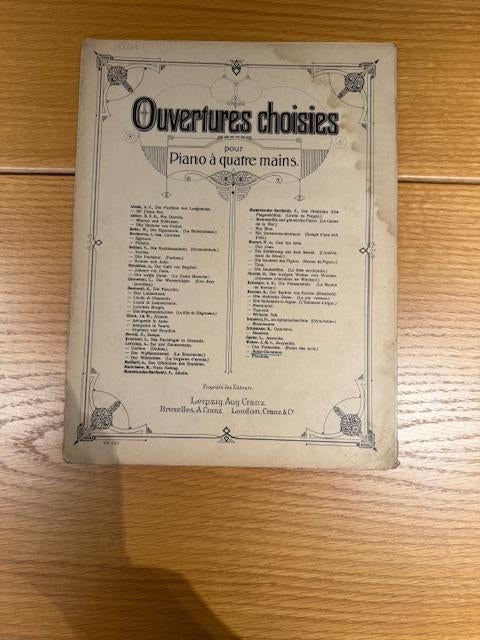 Weber – Jubel-Ouverture, piano vierhandig, Gebruikt, Klassiek, Ophalen of Verzenden, Artiest of Componist