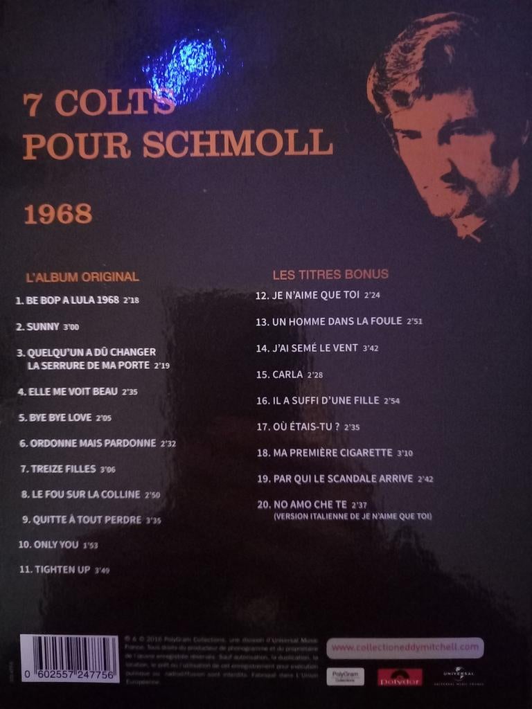 Eddy Mitchell - de officiële collectie - CD ALBUM  uit 1968, Ophalen of Verzenden, Zo goed als nieuw, Rock-'n-Roll