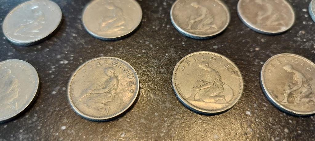 Geld België - 1 franc stukken - frankskes, Ophalen