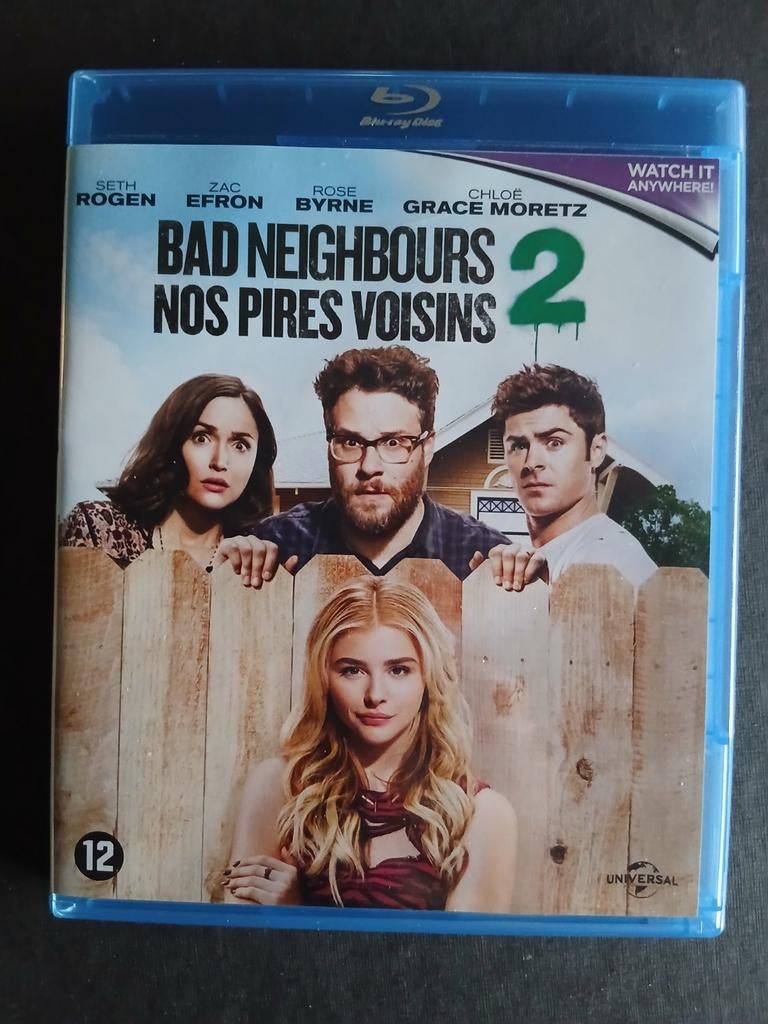 Bad neighbours 2 (2016) Cloë Grace Moretz, Seth Rogen, CD & DVD, Blu-ray, Enlèvement ou Envoi, Comme neuf, Humour et Cabaret
