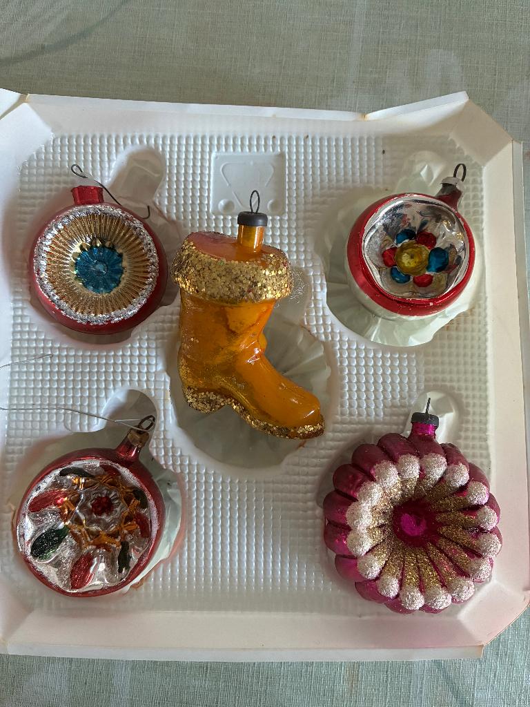 Antieke kerstballen, Diversen, Kerst, Ophalen of Verzenden, Gebruikt