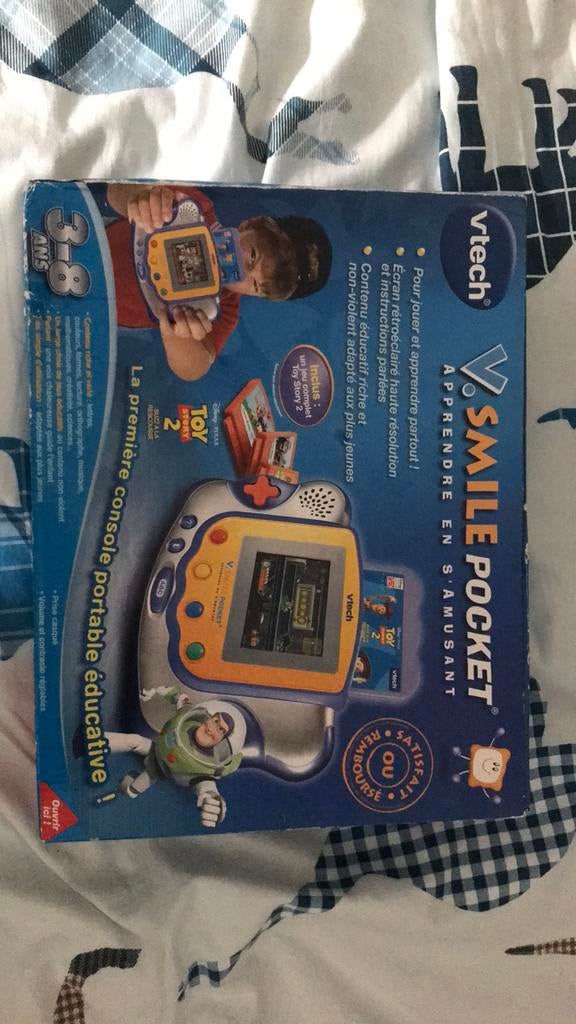 VTech Smile Pocket + 2 jeux inclus + Kidigo, Zo goed als nieuw