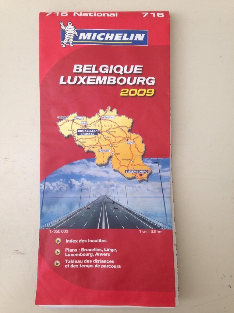 Carte Michelin Belgique Luxembourg, Enlèvement ou Envoi
