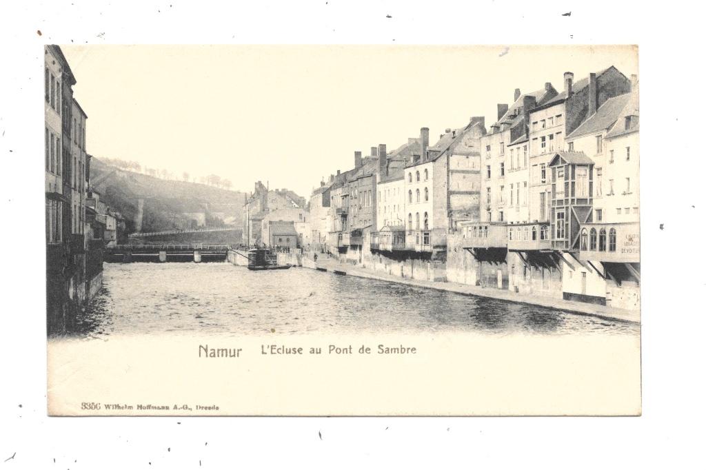 Namur NA222: De sluis bij de Samberbrug, Verzamelen, Verzenden, Voor 1920, Ongelopen, Namen