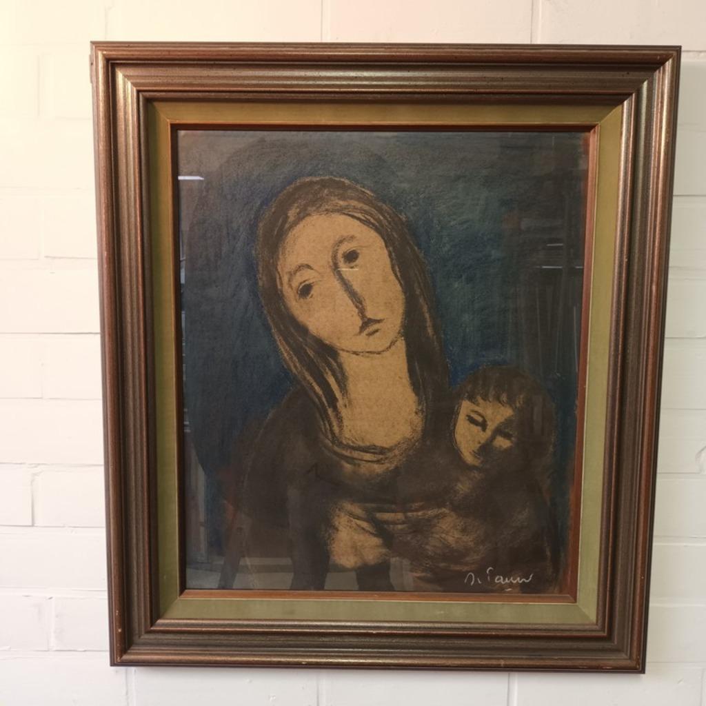 Gabriel De Pauw (1924-2000) - gemengde techniek - Madonna, Ophalen