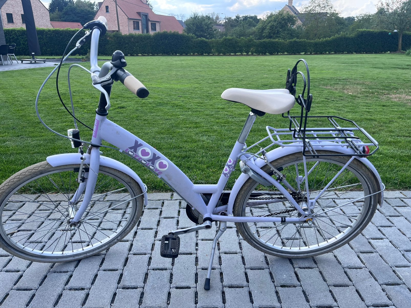 Kinderfiets, Fietsen en Brommers, Fietsen | Kinderfietsjes, Ophalen, Zo goed als nieuw, Velgrem, 20 inch of meer