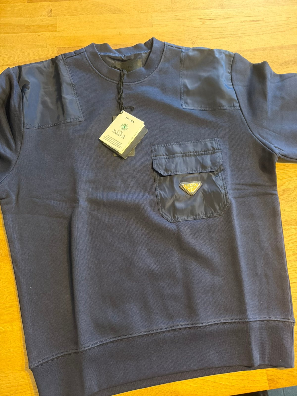 Prada re nylon sweater, Kleding | Heren, Truien en Vesten, Ophalen, Nieuw, Maat 48/50 (M), Blauw