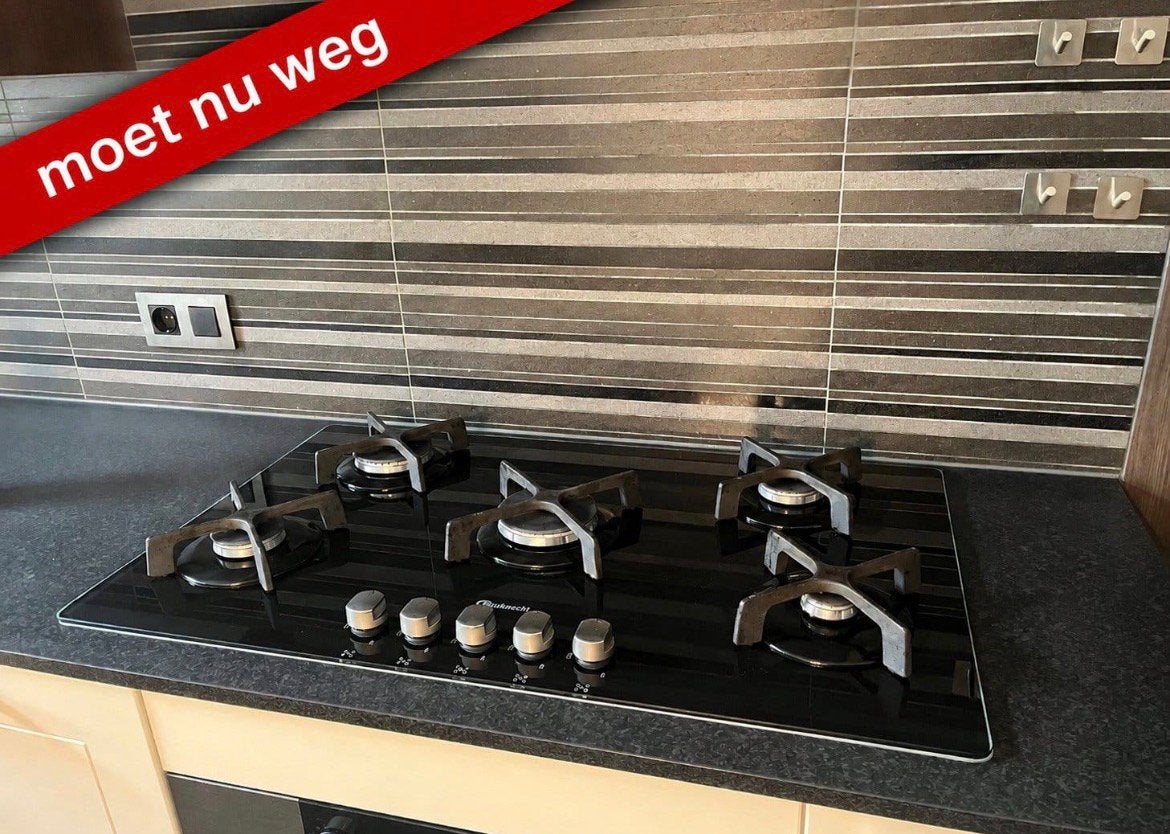 Bauknecht kookplaat (gas op glas), Jardin & Terrasse, Cuisines extérieures, Enlèvement, Comme neuf, Gaz, Encastré