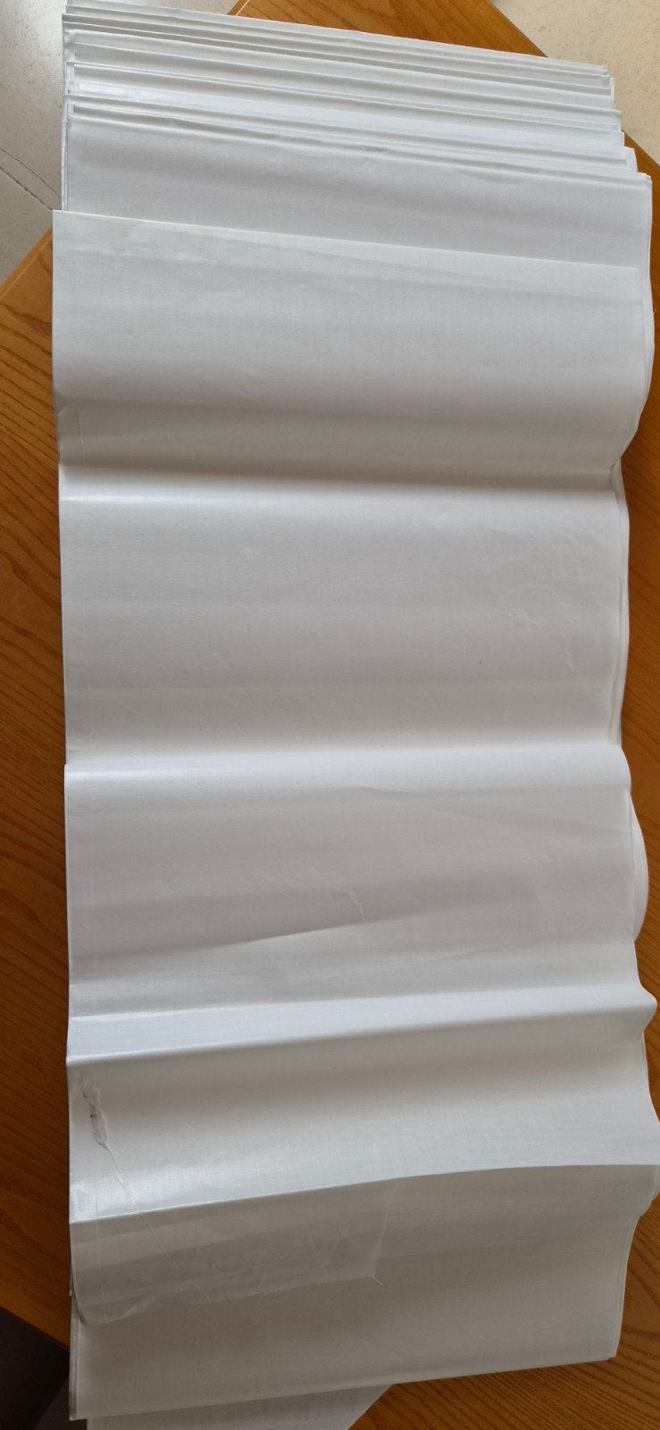 Witte stof geplastificeerd, ong.56m x 80cm, Ophalen of Verzenden