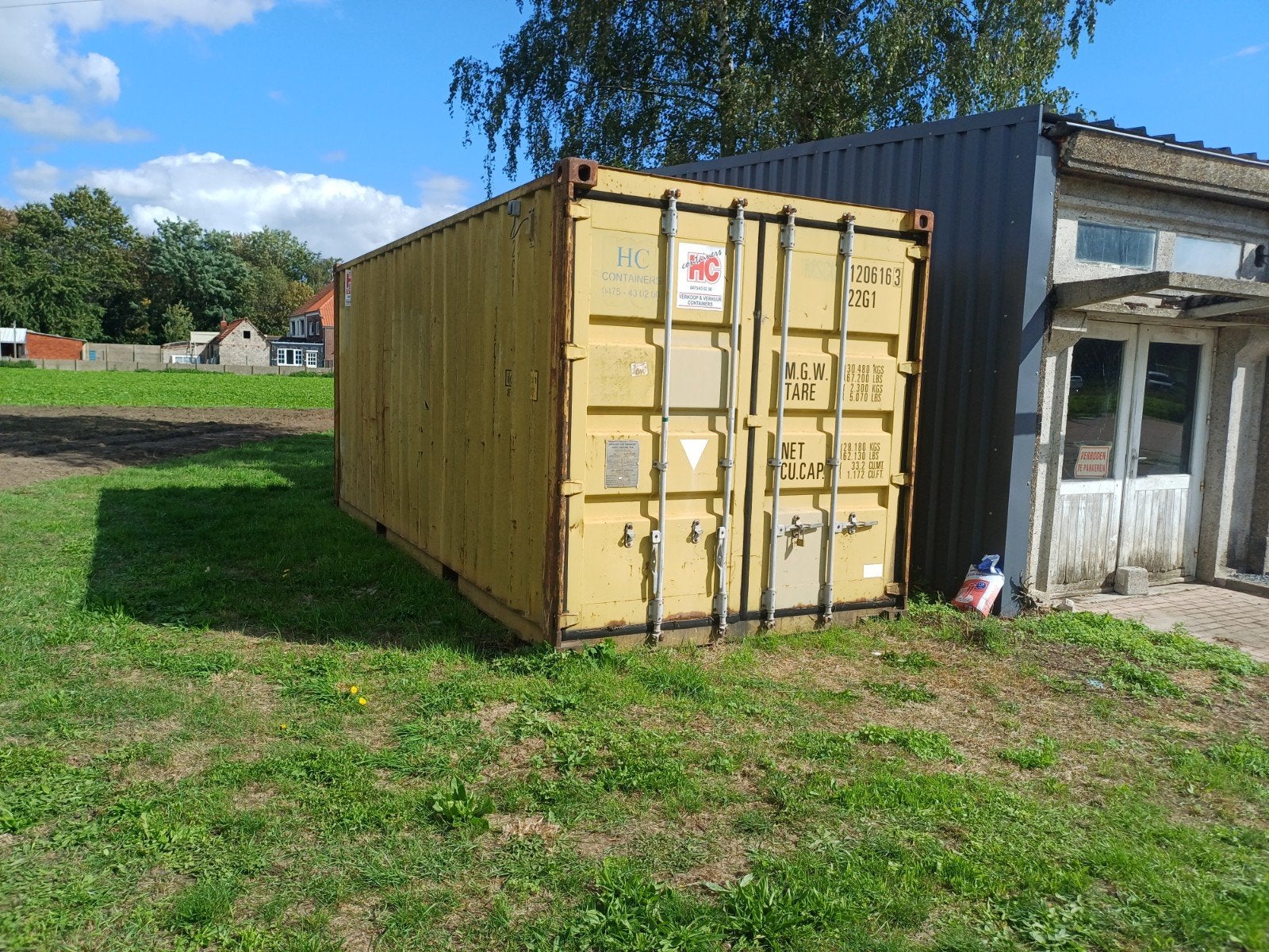 zeecontainer 20ft - 6m, Ophalen
