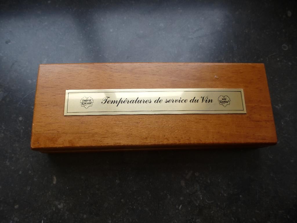 houten box temperatures de service du vin l'esprit&levin, Ophalen of Verzenden, Nieuw, Overige typen