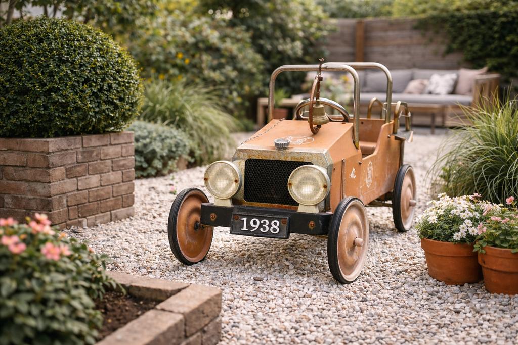 Vintage trapauto brandweer 1930s – origineel & zeldzaam, Ophalen