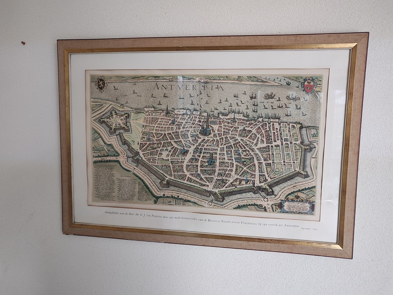 oude stadskaart van Antwerpen 1598, Boeken, Ophalen