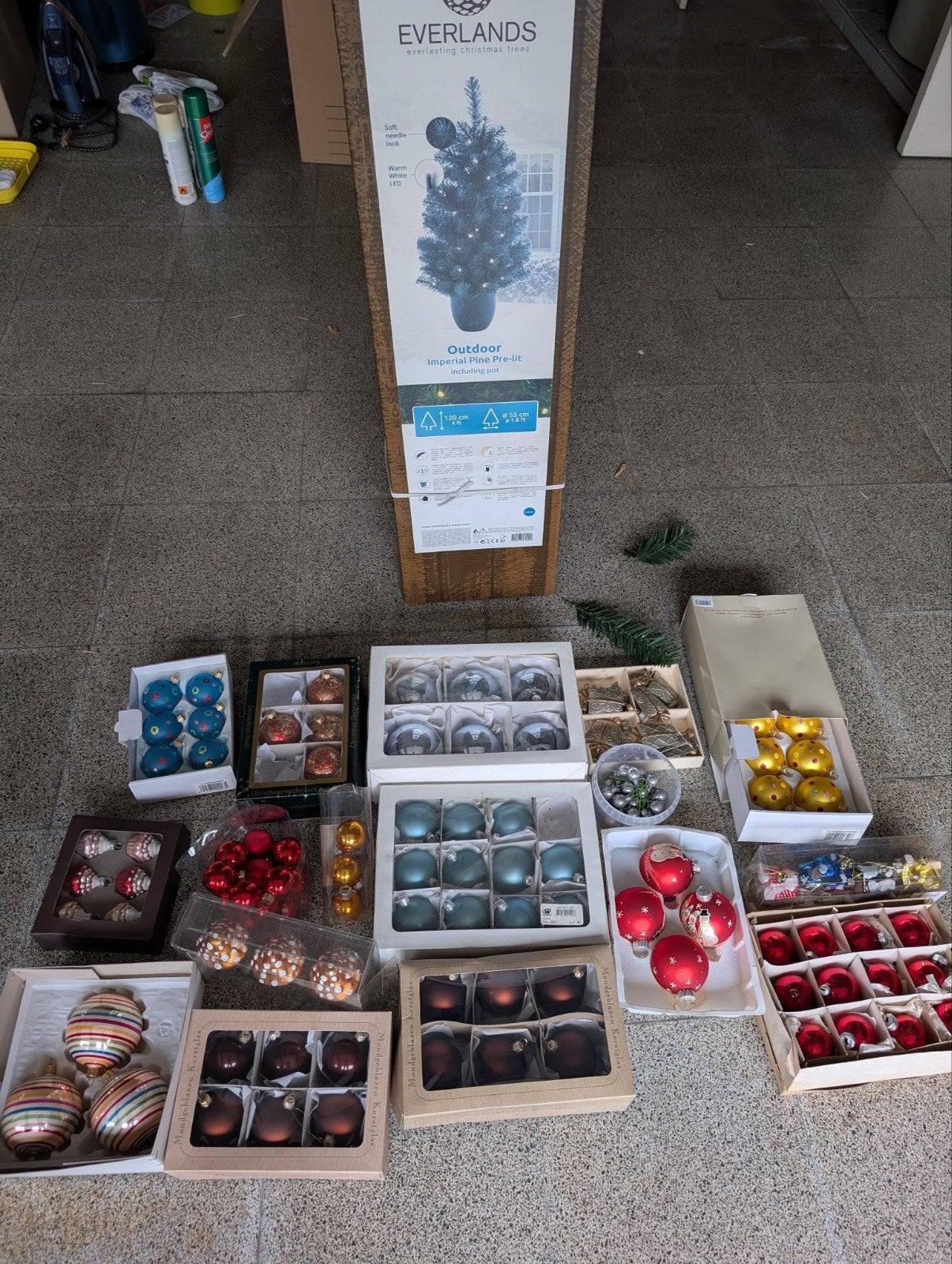 kerstboom met decoratie, Diversen, Kerst, Ophalen, Gebruikt
