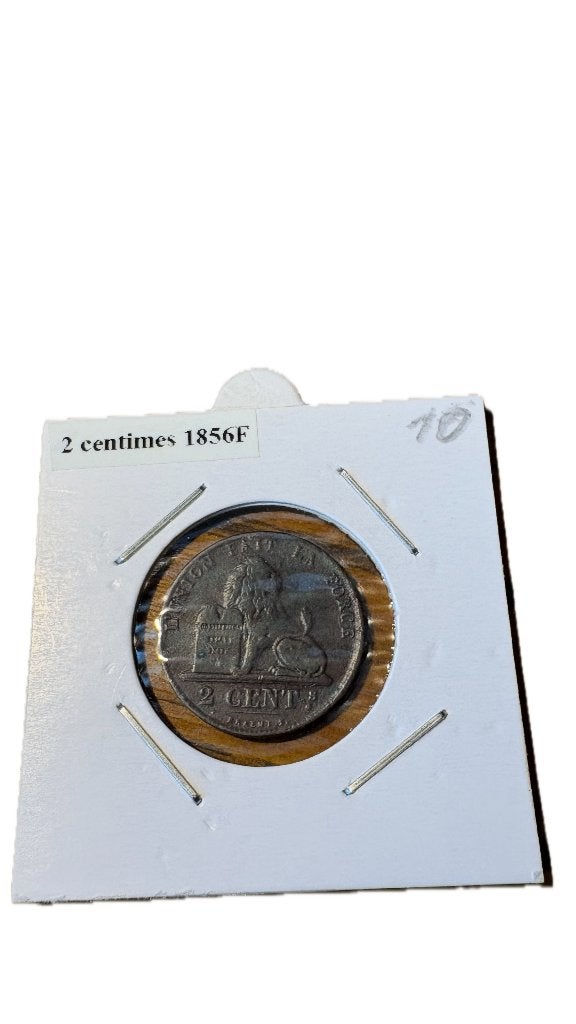LEOPOLD I: 2 cent 1856F, Ophalen of Verzenden