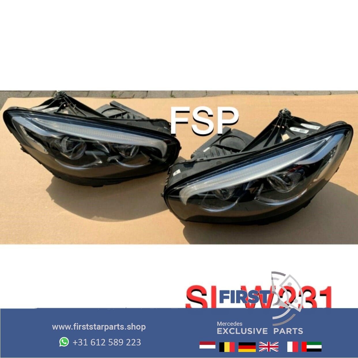W231 R231 SL FACELIFT LED ILS KOPLAMPEN SET LINKS + RECHTS C, Auto-onderdelen, Gebruikt, -, Ophalen of Verzenden, -