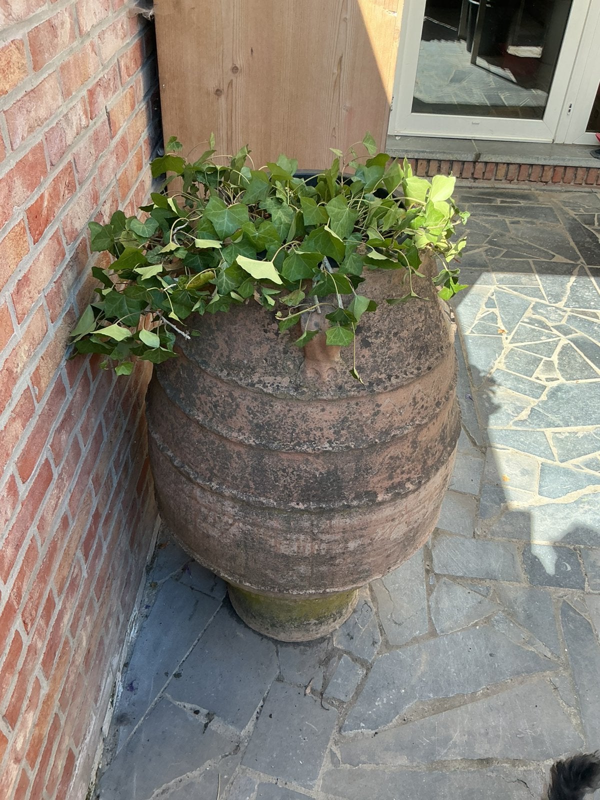 Mooie oude amfoor, Tuin en Terras, Ophalen, Steen, Gebruikt, Minder dan 60 cm