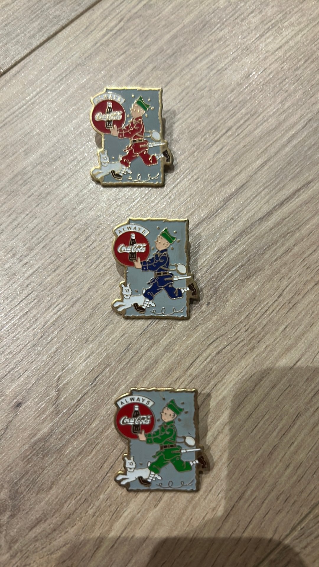 Herge kuifje tintin set 3 pins, Ophalen of Verzenden, Kuifje, Nieuw