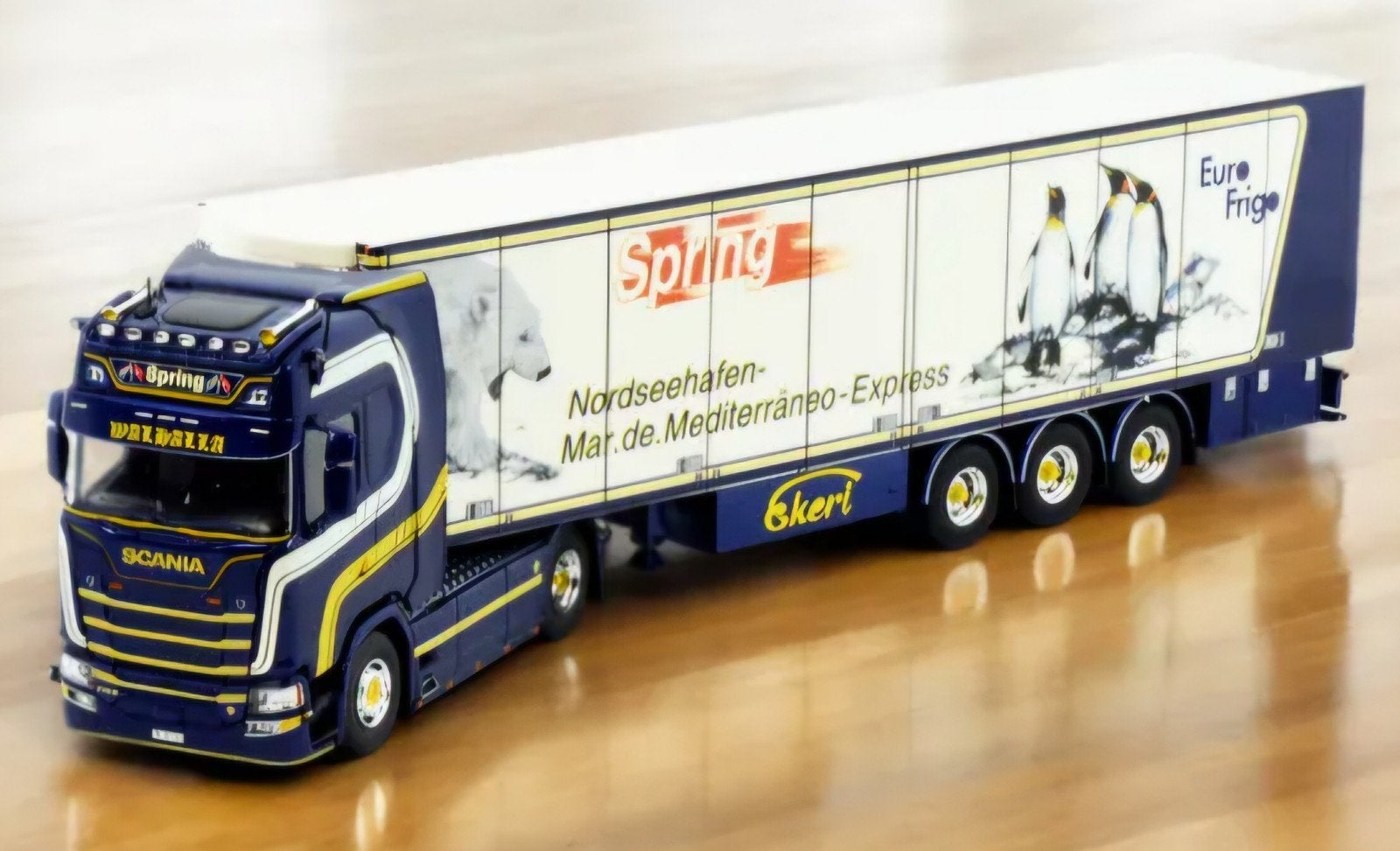 SCANIA S620 trekker met koeloplegger "Spring", Ophalen of Verzenden, Tekno