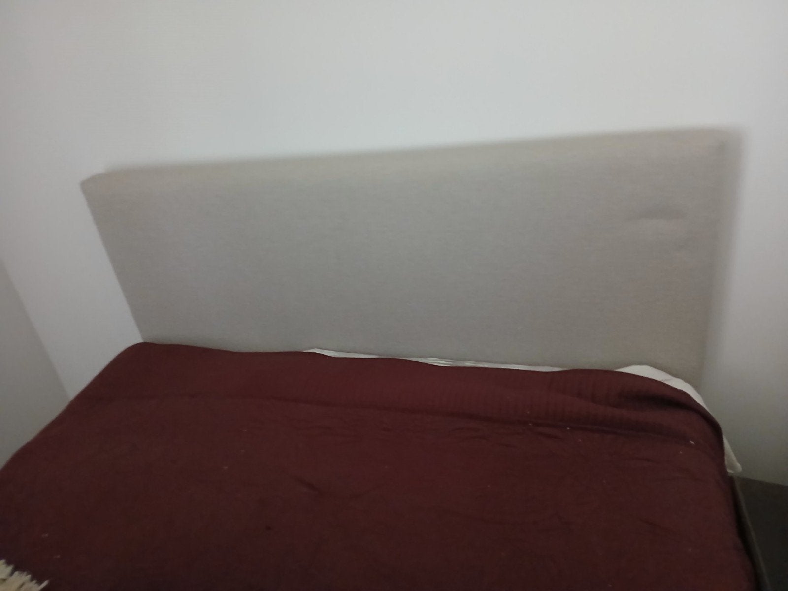 bed 1.40mx2m, Ophalen, Beige, 140 cm, 200 cm