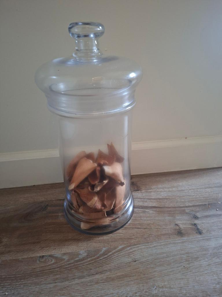 Glazen pot, Huis en Inrichting, Woonaccessoires | Stolpen, Ophalen