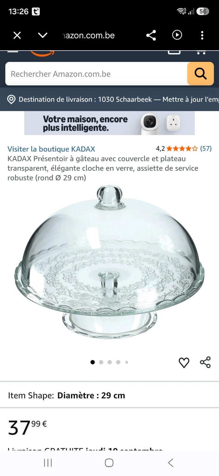 Présentoir à gâteau, Enlèvement