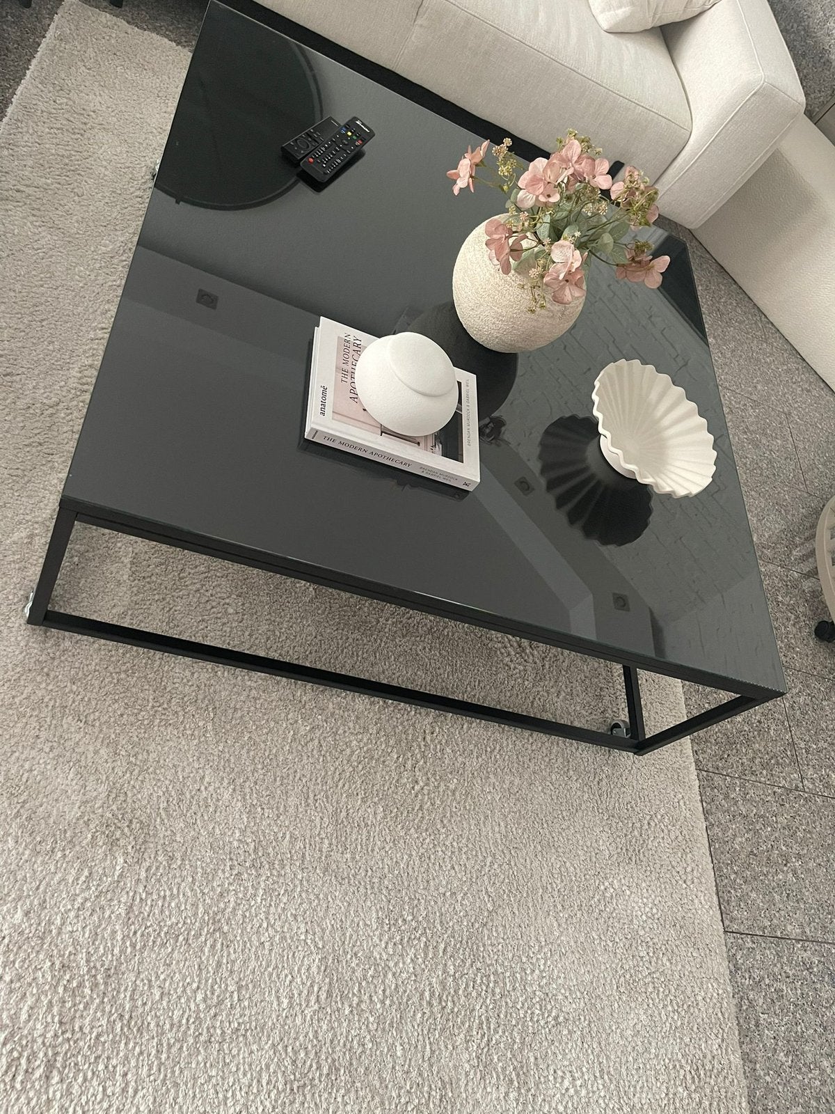 Salontafel, Ophalen, Zo goed als nieuw, Vierkant, Glas