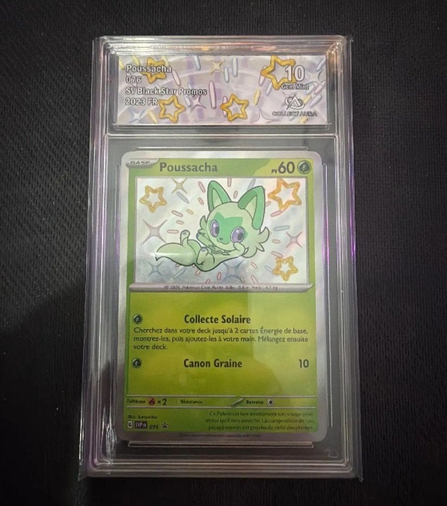 Poussacha SVP076 CA10 FR (carte gradée Pokémon), Enlèvement ou Envoi, Comme neuf, Cartes en vrac